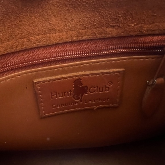 Vintage brown leather cross body satchel - Picture 5 of 6